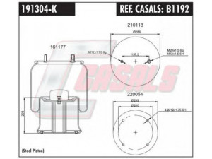 CASALS B1192 dėklas, pneumatinė pakaba
1006552, M001464, UJB0129001