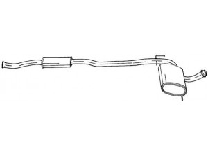 AKS DASIS SG50443 vidurinis duslintuvas 
 Išmetimo sistema -> Duslintuvas
7700798194