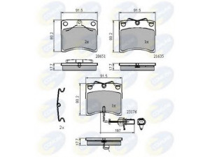 COMLINE CBP11636 stabdžių trinkelių rinkinys, diskinis stabdys 
 Techninės priežiūros dalys -> Papildomas remontas
7D0698151H, 7D0698151C