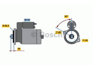 BOSCH 0 986 014 341 starteris 
 Elektros įranga -> Starterio sistema -> Starteris
M 001 T 75681, M 001 T 86481, M 1 T 86481