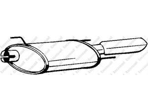 BOSAL 185-423 galinis duslintuvas 
 Išmetimo sistema -> Duslintuvas
58 52 379, 58 52 910, 58 52 945