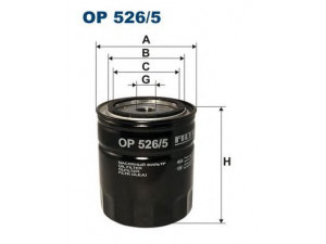 FILTRON OP526/5 alyvos filtras 
 Filtrai -> Alyvos filtras
90110720301, 90110720303, 90110720305