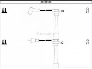 NIPPARTS J5385029 uždegimo laido komplektas 
 Kibirkšties / kaitinamasis uždegimas -> Uždegimo laidai/jungtys
MD338249, MD371794, MD371980