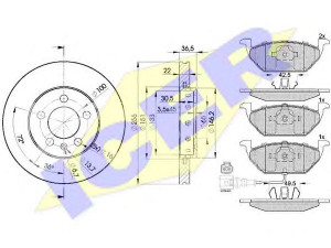 ICER 31349-5602 stabdžių rinkinys, diskiniai stabdžiai 
 Stabdžių sistema -> Diskinis stabdys -> Stabdžių remonto rinkinys