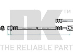 NK 854022 stabdžių žarnelė 
 Stabdžių sistema -> Stabdžių žarnelės
34306755398, 34306760221