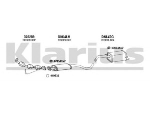 KLARIUS 270533U išmetimo sistema 
 Išmetimo sistema -> Išmetimo sistema, visa