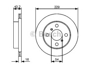 BOSCH 0 986 479 417 stabdžių diskas 
 Dviratė transporto priemonės -> Stabdžių sistema -> Stabdžių diskai / priedai
43512 10090