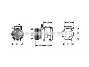 AVA QUALITY COOLING KAAK117 kompresorius, oro kondicionierius 
 Oro kondicionavimas -> Kompresorius/dalys
977013E000