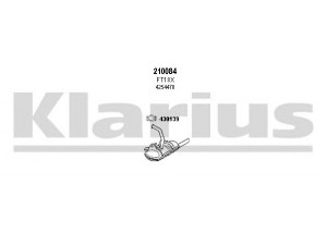 KLARIUS 330003E išmetimo sistema 
 Išmetimo sistema -> Išmetimo sistema, visa