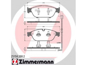 ZIMMERMANN 25158.200.2 stabdžių trinkelių rinkinys, diskinis stabdys 
 Techninės priežiūros dalys -> Papildomas remontas
4G0 698 151 B, 4G0 698 151 G, 4H0 698 151 D