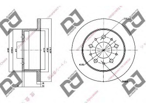 DJ PARTS BD1530 stabdžių diskas 
 Stabdžių sistema -> Diskinis stabdys -> Stabdžių diskas
4246Y7, 46833806, 4246Y9