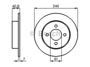 BOSCH 0 986 479 104 stabdžių diskas 
 Stabdžių sistema -> Diskinis stabdys -> Stabdžių diskas
43206 5F001