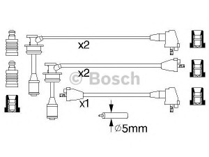 BOSCH 0 986 356 934 uždegimo laido komplektas 
 Kibirkšties / kaitinamasis uždegimas -> Uždegimo laidai/jungtys