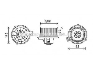 AVA QUALITY COOLING KA8233 elektrovariklis, vidinis pūtiklis 
 Šildymas / vėdinimas -> Orpūtė/dalys
979452J000