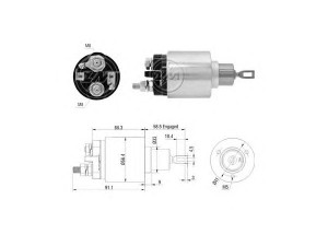 ERA 227495 solenoidinis jungiklis, starteris
053 911 287 A