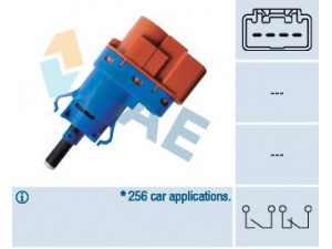 FAE 24796 stabdžių žibinto jungiklis 
 Stabdžių sistema -> Stabdžių žibinto jungiklis
50512681, 50520116, 16 086 812 80