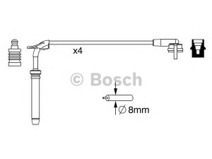 BOSCH 0 986 357 245 uždegimo laido komplektas 
 Kibirkšties / kaitinamasis uždegimas -> Uždegimo laidai/jungtys