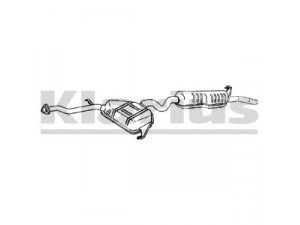 KLARIUS 260702 galinis duslintuvas 
 Išmetimo sistema -> Duslintuvas
7750321, 7750321, 7750321