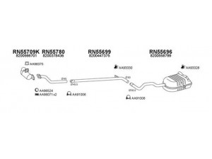 VENEPORTE 550176 išmetimo sistema 
 Išmetimo sistema -> Išmetimo sistema, visa