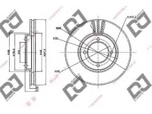 DJ PARTS BD2012 stabdžių diskas 
 Stabdžių sistema -> Diskinis stabdys -> Stabdžių diskas
43512-22080, 43512-22090, 4351222080