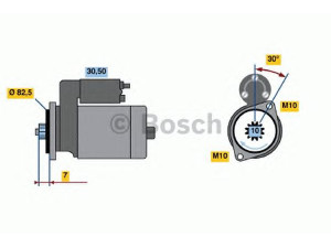 BOSCH 0 986 019 101 starteris 
 Elektros įranga -> Starterio sistema -> Starteris
M 002 T 61871, 23300 3M000, 23300 57J00