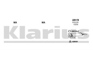 KLARIUS 630110E išmetimo sistema 
 Išmetimo sistema -> Išmetimo sistema, visa