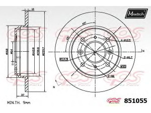 MAXTECH 851055.6880 stabdžių diskas
42510-SD4-000, 42510-SS0-000, 42510-SS0-J00