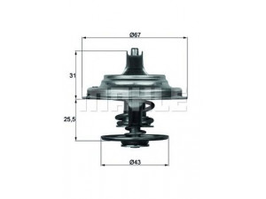 MAHLE ORIGINAL TX 23 71D termostatas, aušinimo skystis 
 Aušinimo sistema -> Termostatas/tarpiklis -> Thermostat
11531265086, 51 06402 0042, 51 06402 0045