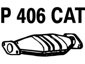 FENNO P406CAT katalizatoriaus keitiklis 
 Išmetimo sistema -> Katalizatoriaus keitiklis
BM90636, 20802-0F307, 20802-D4525