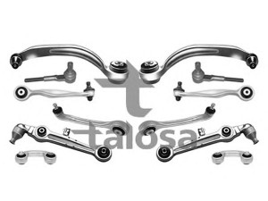 TALOSA 49-04280 pakabos komplektas 
 Ašies montavimas/vairavimo mechanizmas/ratai -> Valdymo svirtis/pasukamosios svirties sujungimas -> Vairo trauklės (valdymo svirtis, išilginis balansyras, diago