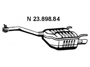 EBERSPÄCHER 23.898.84 galinis duslintuvas 
 Išmetimo sistema -> Duslintuvas
208 490 05 21