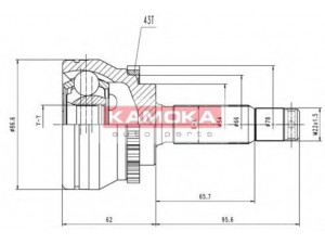 KAMOKA 6658 jungčių komplektas, kardaninis velenas 
 Ratų pavara -> Sujungimai/komplektas
MR 111856, MR 111856