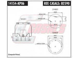 CASALS B2590 dėklas, pneumatinė pakaba
1320151, 5010294252