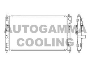 AUTOGAMMA 105789 radiatorius, variklio aušinimas 
 Aušinimo sistema -> Radiatorius/alyvos aušintuvas -> Radiatorius/dalys
5191249AA, 5191249AA, 5191249AA