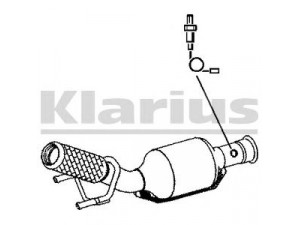 KLARIUS 322521 katalizatoriaus keitiklis 
 Išmetimo sistema -> Katalizatoriaus keitiklis
170695, 170695