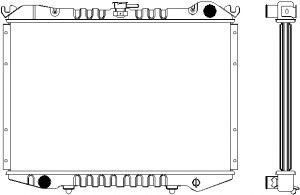 SAKURA  Automotive 1121-0214 radiatorius, variklio aušinimas