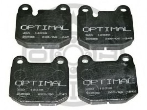OPTIMAL 12039 stabdžių trinkelių rinkinys, diskinis stabdys 
 Techninės priežiūros dalys -> Papildomas remontas
33111150523, 34111117002, 34111117352