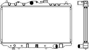 SAKURA  Automotive 1301-0212 radiatorius, variklio aušinimas