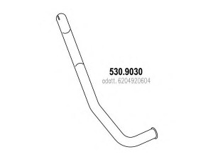 ASSO 530.9030 išleidimo kolektorius
6204920604