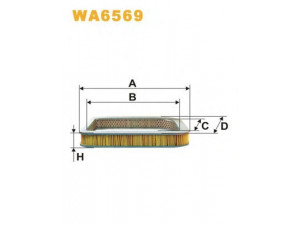 WIX FILTERS WA6569 oro filtras 
 Filtrai -> Oro filtras
17220PM2B01, 17220PM2R01, PC1101