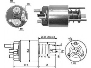 MAGNETI MARELLI 940113050453 solenoidinis jungiklis, starteris
