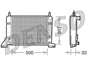 DENSO DRM10022 radiatorius, variklio aušinimas 
 Aušinimo sistema -> Radiatorius/alyvos aušintuvas -> Radiatorius/dalys
86AB8005AG