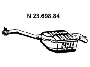 EBERSPÄCHER 23.698.84 galinis duslintuvas 
 Išmetimo sistema -> Duslintuvas
202 490 05 15, 202 490 35 21