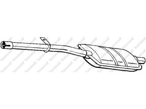 BOSAL 277-361 priekinis duslintuvas 
 Išmetimo sistema -> Duslintuvas
77.00.610.286