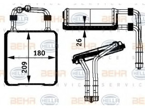 HELLA 8FH 351 311-191 šilumokaitis, salono šildymas 
 Šildymas / vėdinimas -> Šilumokaitis
211 830 03 61, A 211 830 03 61