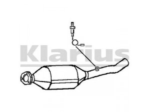 KLARIUS 311670 katalizatoriaus keitiklis 
 Išmetimo sistema -> Katalizatoriaus keitiklis
1232659