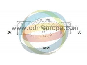 ODM-MULTIPARTS 16-210050 įstatomas velenas, diferencialas 
 Ašies pavara -> Diferencialas
09K409352