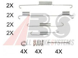 A.B.S. 0817Q priedų komplektas, stabdžių trinkelės 
 Stabdžių sistema -> Būgninis stabdys -> Dalys/priedai
0K50817000
