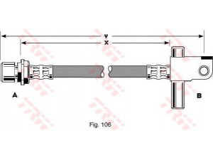 TRW PHA309 stabdžių žarnelė 
 Stabdžių sistema -> Stabdžių žarnelės
1655853, 6149181, 6577425, 86VB2282BB