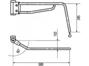 HELLA 8HG 503 019-012 laikiklis, išorinis veidrodėlis 
 Kėbulas -> Keleivių kabina -> Veidrodėlis
81.63731-6414